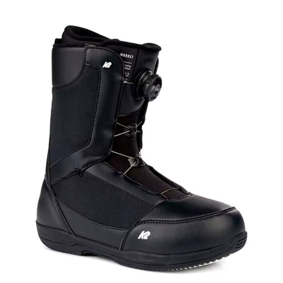 K2 Market Men's Black Snowboard Boots Size 11.5 - Picture 1 of 12